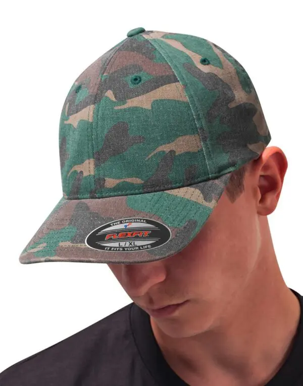 Flexfit Garment Washed Camo