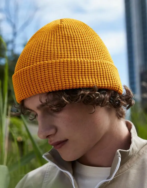 Organic Cotton Waffle Beanie