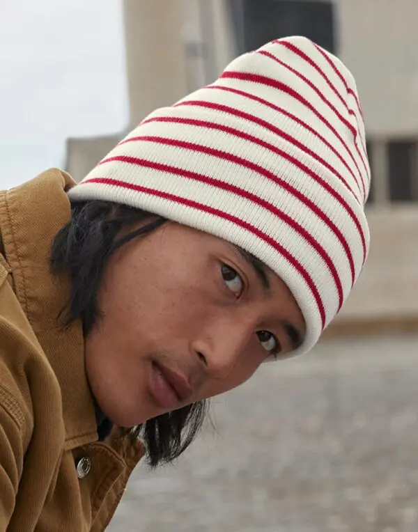 Original Deep Cuffed Striped Beanie