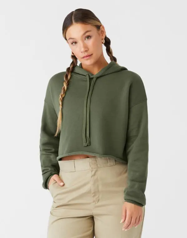 Women's Cropped Fleece Hoodie