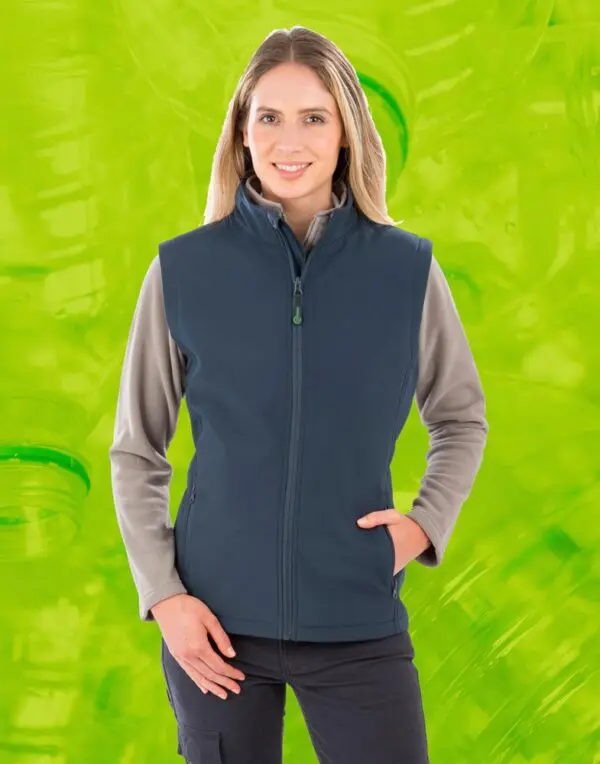 Women's Recycled 2-Layer Printable Softshell B/W