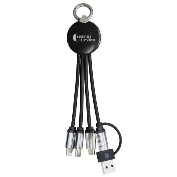 RPET LOGO-light Ladekabel 5 in 1