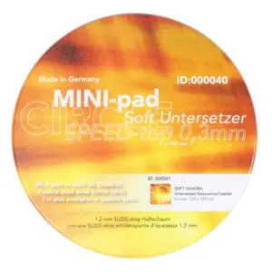 Soft-Untersetzer, Untersetzer MINI-pad Circle 100 mm, 1,5 mm dick