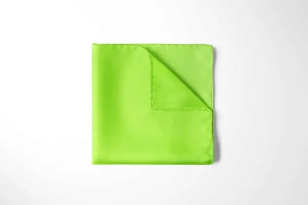 Halstuch Seidentuch Bandana in 100% Twill Seide für Damen - Halstuchgröße: 55 x 55 cm - limettengrün