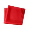 Herren Einstecktuch aus Satin - Einstecktuch uni Einstecktücher in Größe 30 x 30 cm - 100% Mikrofaser - Rot