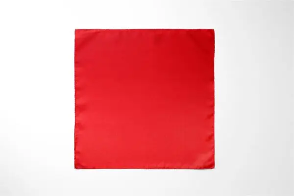 Herren Einstecktuch aus Satin - Einstecktuch uni Einstecktücher in Größe 30 x 30 cm - 100% Mikrofaser - Rot