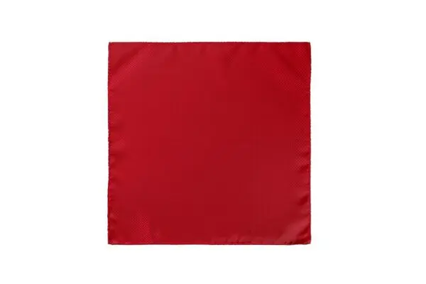 Herren Einstecktuch mit Karo Design , Einstecktücher in Größe 30 x 30 - 100% Mikrofaser - rot