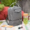 Isothermer Rucksack 'Yari', aus RPET, grau meliert