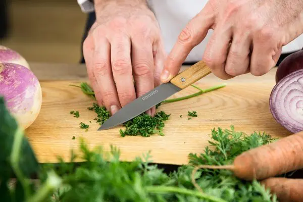 Set mit 3 Küchenmessern 'Stavanger', Olivenholz