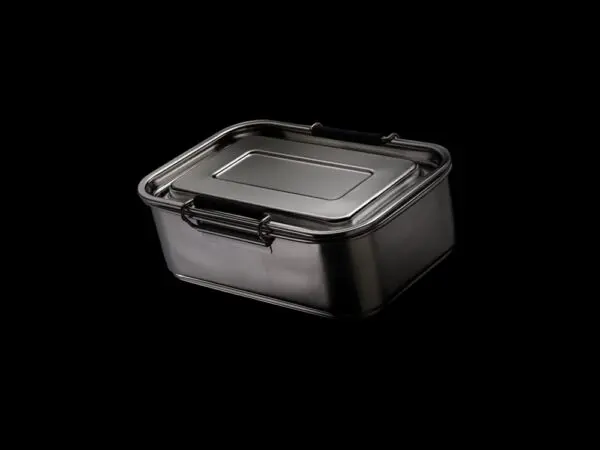 Auslaufsichere Lunchbox aus RCS recyceltem Stainless Steel