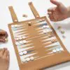 Britton faltbares Backgammon und Damespiel Set aus Kork