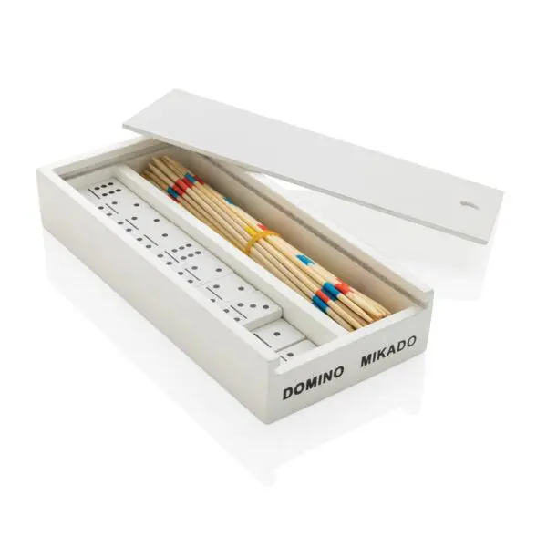 Deluxe Mikado/Domino Set in Holzbox