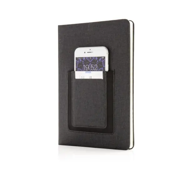 Notizbuch Deluxe A5 mit Telefontasche