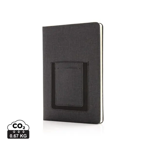 Notizbuch Deluxe A5 mit Telefontasche