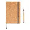 Notizbuch Kork A5 mit Bambus Stift und Stylus