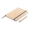 Notizbuch Kork A5 mit Bambus Stift und Stylus