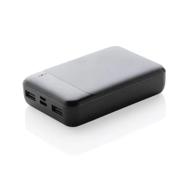 Powerbank 10.000 mAh aus RCS Standard recyceltem Kunststoff