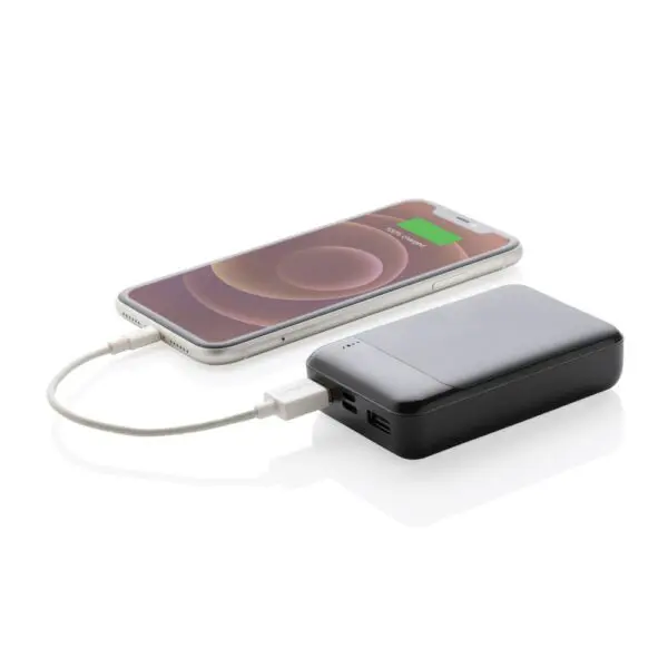 Powerbank 10.000 mAh aus RCS Standard recyceltem Kunststoff