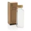 RCS rPET Flasche mit Bambus-Deckel