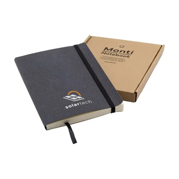 Monti Recycled Leather Notebook A5 Notizbuch