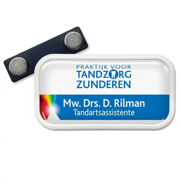 Namensschild mit Magnetverschluss 70 x 35 mm