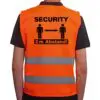 Warnweste Security 2 Meter Abstand - Mit eigenem Logo vorne