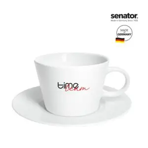 Untertasse Pozellantasse senator® Fancy Cafe Set mit