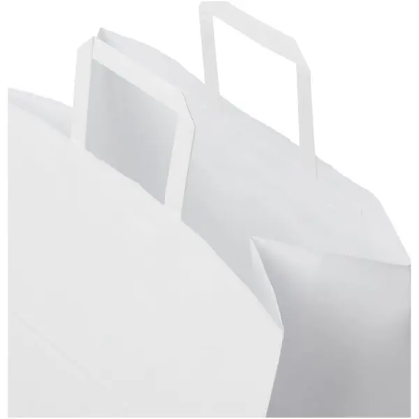 Kraftpapiertasche 80-90 g/m² mit flachen Griffen – XL