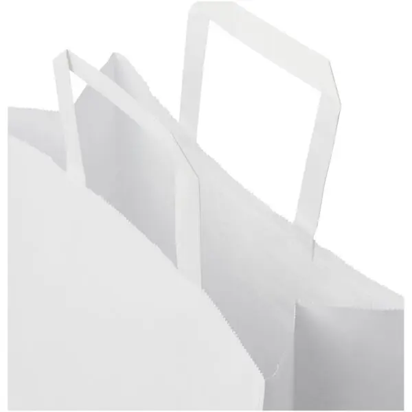 Kraftpapiertasche 80-90 g/m² mit flachen Griffen – mittel