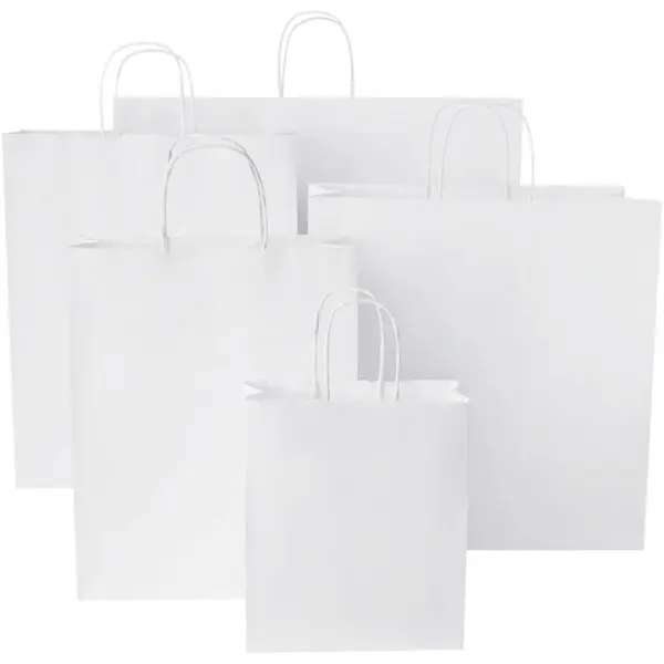 Kraftpapiertasche 80-90 g/m² mit gedrehten Griffen – groß