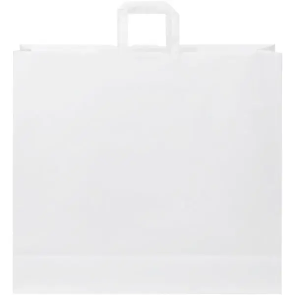 Kraftpapiertasche 90-100 g/m² mit flachen Griffen – XXL