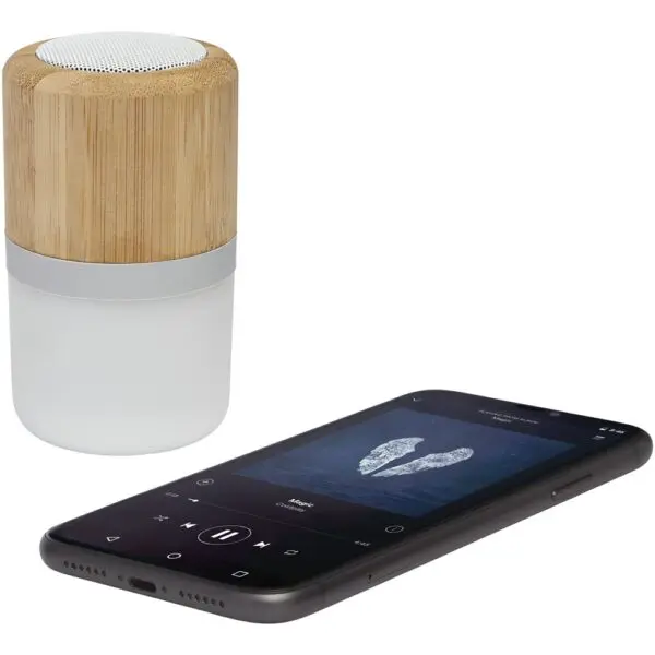 Aurea Bluetooth® Lautsprecher aus Bambus mit Licht