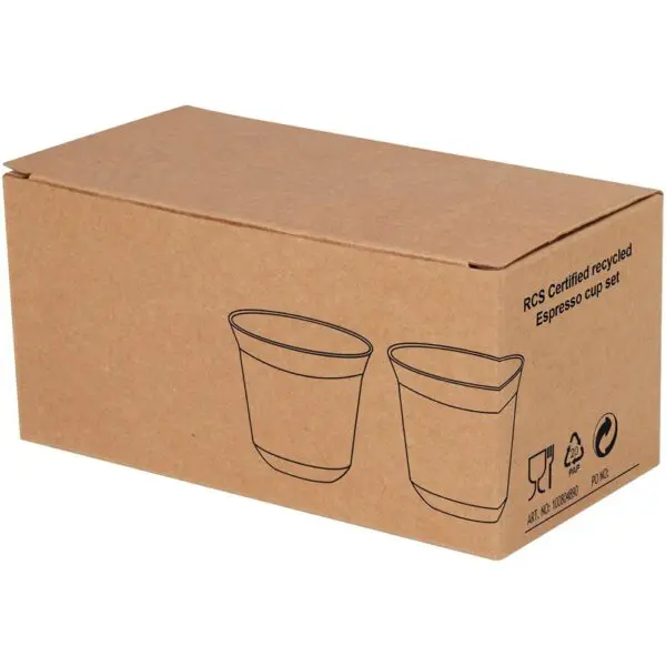 Espressotassen Duo 80 ml RCS-zertifiziertes Set aus Edelstahl