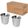 Espressotassen Duo 80 ml RCS-zertifiziertes Set aus Edelstahl