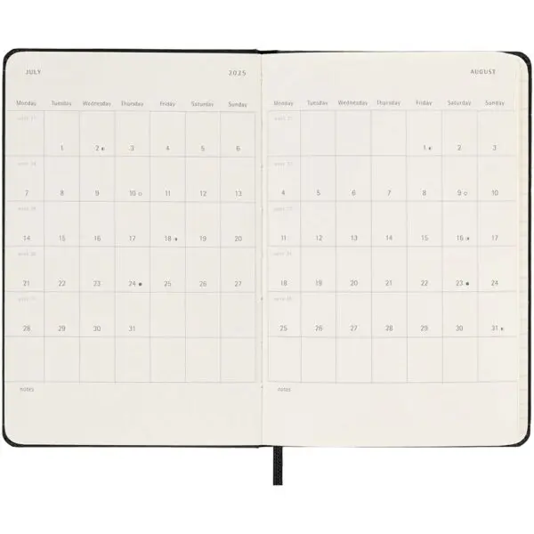 Moleskine Hardcover 12 Monate PK Wochenkalender