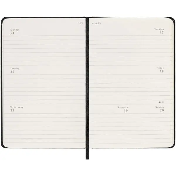 Moleskine Hardcover 12 Monate PK Wochenkalender