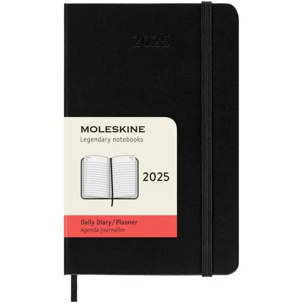 Moleskine Hardcover 12 Monate Tageskalender , Pocket-Format