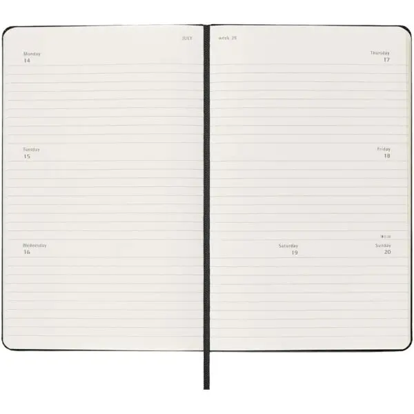 Moleskine Hardcover 12 Monate Wochenkalender L horizontal