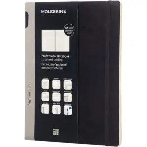 Notizbuch Moleskine Pro Softcover XL – liniert