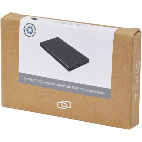 Powerbank Connect 5000 mAh aus recyceltem Aluminium