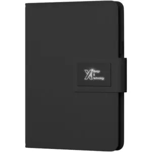 Powerbank SCX.design O16 A5 Notizbuch mit und Leuchtlogo