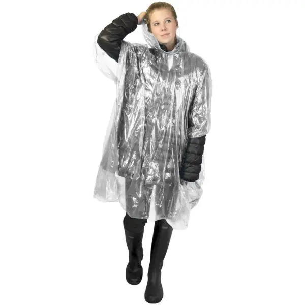 Regenponcho Mayan mit Aufbewahrungstasche aus recyceltem Kunststoff