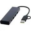 Rise USB 2.0 Hub aus recyceltem RCS Aluminium