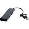 Rise USB 2.0 Hub aus recyceltem RCS Aluminium