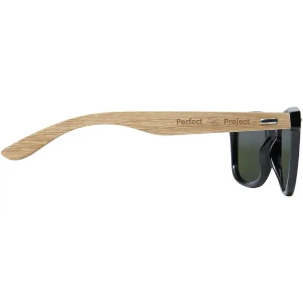 Sonnenbrille Hiru verspiegelte polarisiert aus rPET/Holz in Geschenkbox