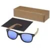 Sonnenbrille Hiru verspiegelte polarisiert aus rPET/Holz in Geschenkbox