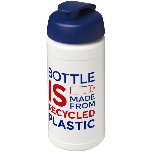 Sportflasche Baseline 500 ml recycelt mit Klappdeckel