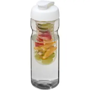 Sportflasche H2O Active® Base 650 ml mit Klappdeckel und Infusor