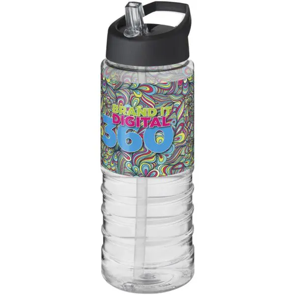 Sportflasche H2O Active® Treble 750 ml mit Ausgussdeckel