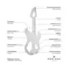 ROMINOX® Key Tool // Guitar - 19 functions (Gitarre)